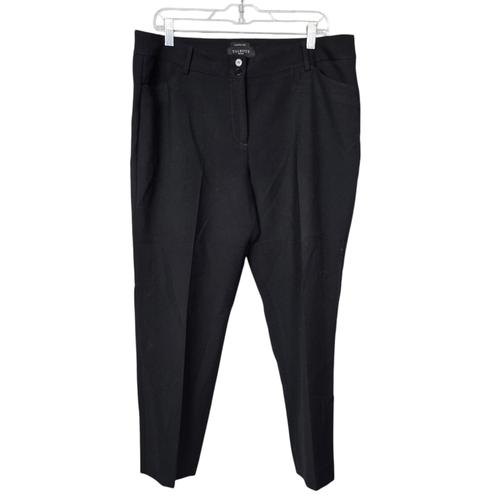 Talbots Hampshire Black Pants Petite 16 - Picture 1 of 10